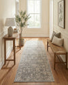 Seville Stripes Collection Area Rug -  Granada (Gray) Runner Gray  lifestyle 70