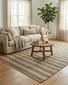 Woven Seaside Jute Collection Area Rug - Nantucket Rectangle Gray Ivory  lifestyle 21