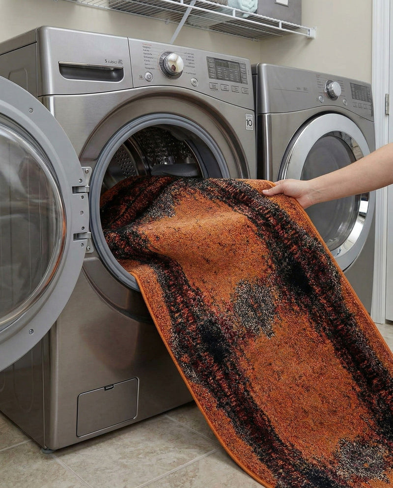 Marrakesh Elegance Collection Area Rug -  Sijilmasa Runner Orange  lifestyle 73