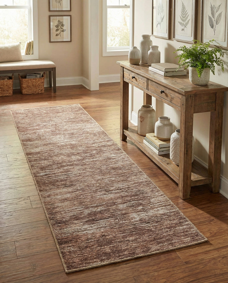 Sahara Essence Collection Area Rug - Oasis (Brown) Runner Brown  lifestyle 43