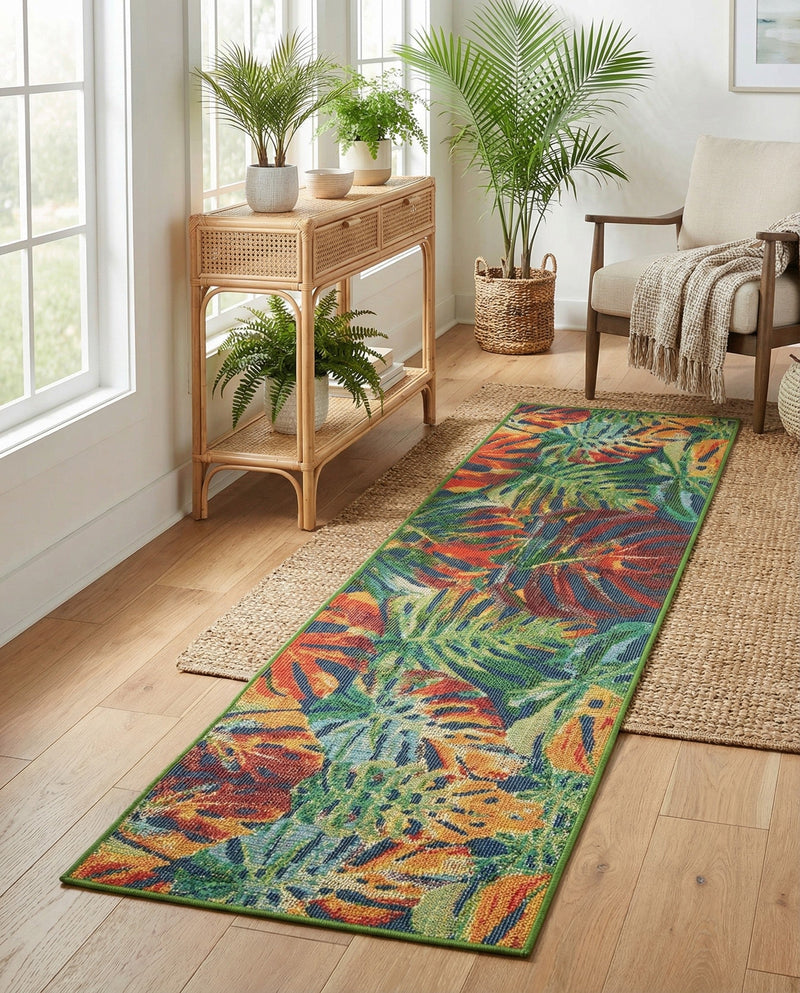 Coastal Terrace Collection Area Rug -  Pier Runner Multi  lifestyle 56