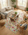 Seaside Blooms Collection Area Rug -  Meadow Rectangle Multi  lifestyle 19