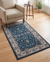 Casablanca Tapestry Collection Area Rug -  Marrakech (Egyptian Blue) Rectangle Egyptian Blue  lifestyle 17