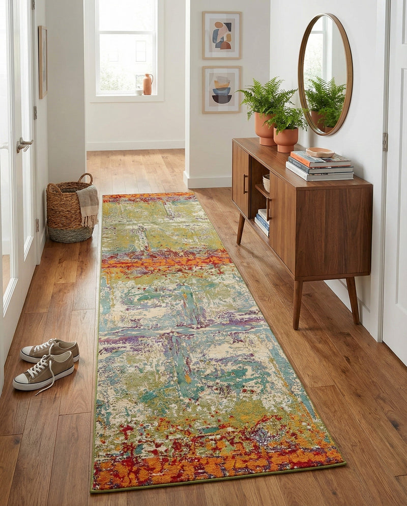 Urban Terrace Collection Area Rug -  Terrace Runner Multi  lifestyle 40