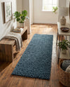 Alpine Plush Collection Area Rug -  Cortina (Marine Blue) Runner Marine Blue  lifestyle 26