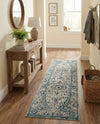 Seville Stripes Collection Area Rug - Cadiz (Light Gray) Runner Light Gray  lifestyle 33