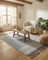 Sustainable Nomad Terrace Collection Area Rug - Reef Rectangle Cool Gray  lifestyle 36