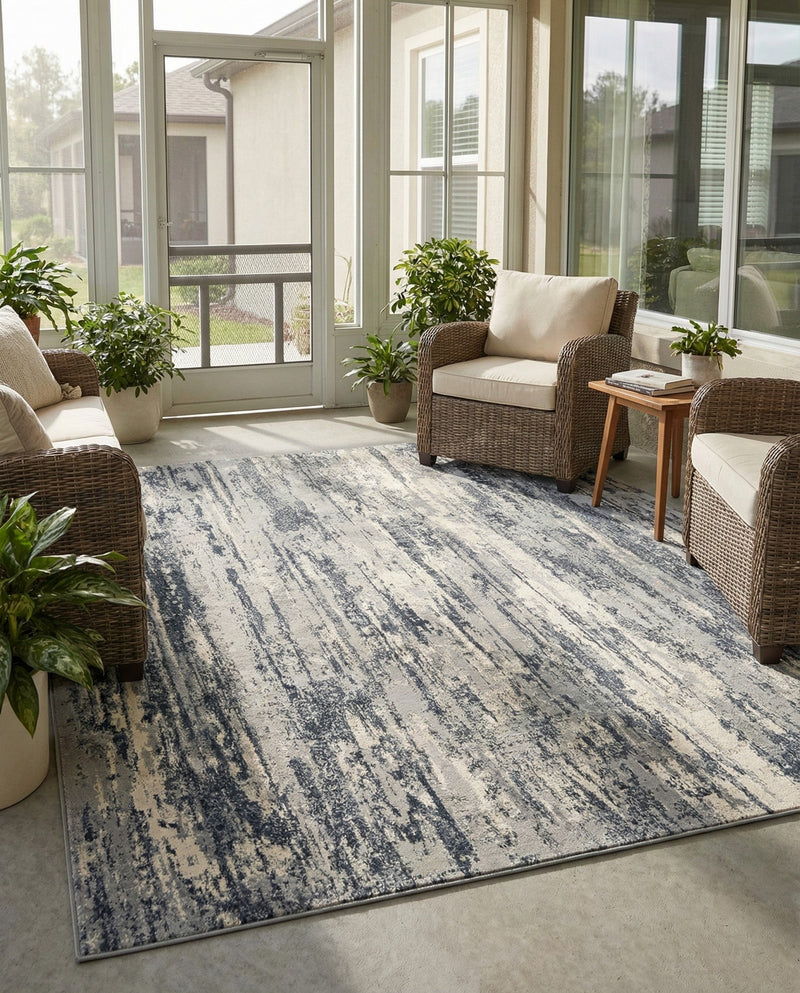 Aegean Elegance Collection Area Rug - Mesa Rectangle Gray  lifestyle 28