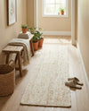Woven Seaside Jute Collection Area Rug - Savannah (White) Table Runner White  lifestyle 64