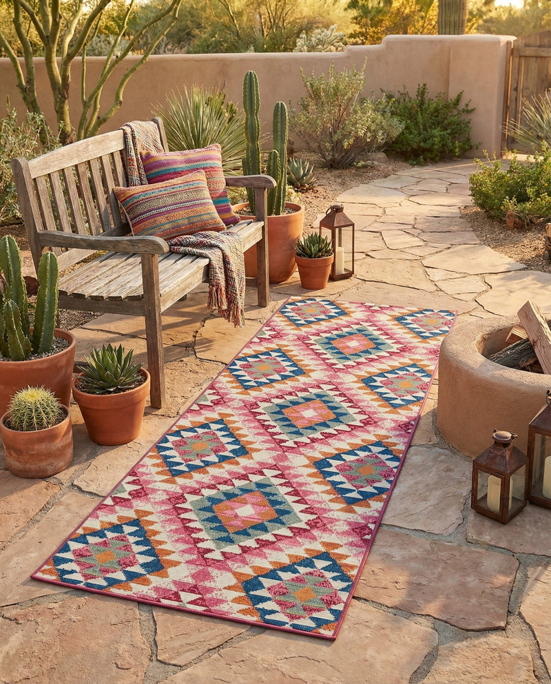 Mesa Oasis Rugs Collection Area Rug - Sedona Runner Multi  lifestyle 47
