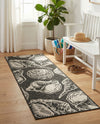 Seaside Haven Rugs Collection Area Rug -  Lighthouse (Black and White) Runner Black and White  lifestyle 55