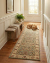 Jaipur Elegance Collection Area Rug -  City Runner Light Green  lifestyle 32