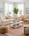 Marina Collection Area Rug - Marina Rectangle Blush Pink  lifestyle 27