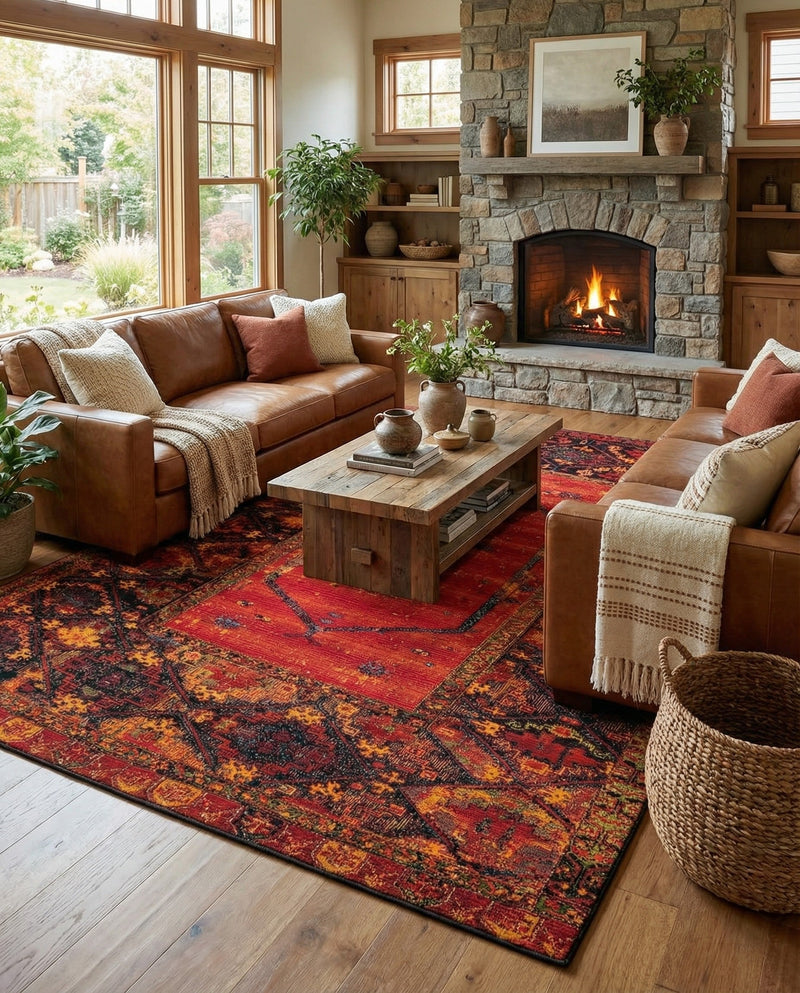 Safari Escape Rugs Collection Area Rug - Serengeti Rectangle Multi  lifestyle 33