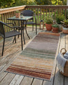 Urban Terrace Collection Area Rug -  Corsica Runner Multi  lifestyle 67