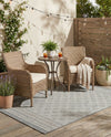 Savannah Pergola Collection Area Rug - Savannah Rectangle Gray  lifestyle 24