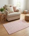 Garden Lattice Charm Collection Area Rug - Arbor (Pink) Rectangle Pink  lifestyle 12