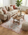 Aegean Elegance Washables Collection Area Rug -  Serifos Rectangle Rose Pink  lifestyle 9