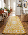 Tribal Terrace Treasures Collection Area Rug -  Incan Isle (Yellow) Runner Yellow  lifestyle 31