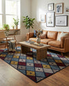 Coastal Haven Collection Area Rug -  Anchorage Rectangle Multi  lifestyle 28