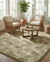 Seaside Blooms Collection Area Rug -  Verdant Rectangle Green  lifestyle 5