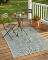 Urban Oasis Rugs Collection Area Rug -  Terrace (Teal) Rectangle Teal  lifestyle 25