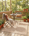 Garden Lattice Charm Collection Area Rug - Arbor (Beige) Rectangle Beige  lifestyle 15