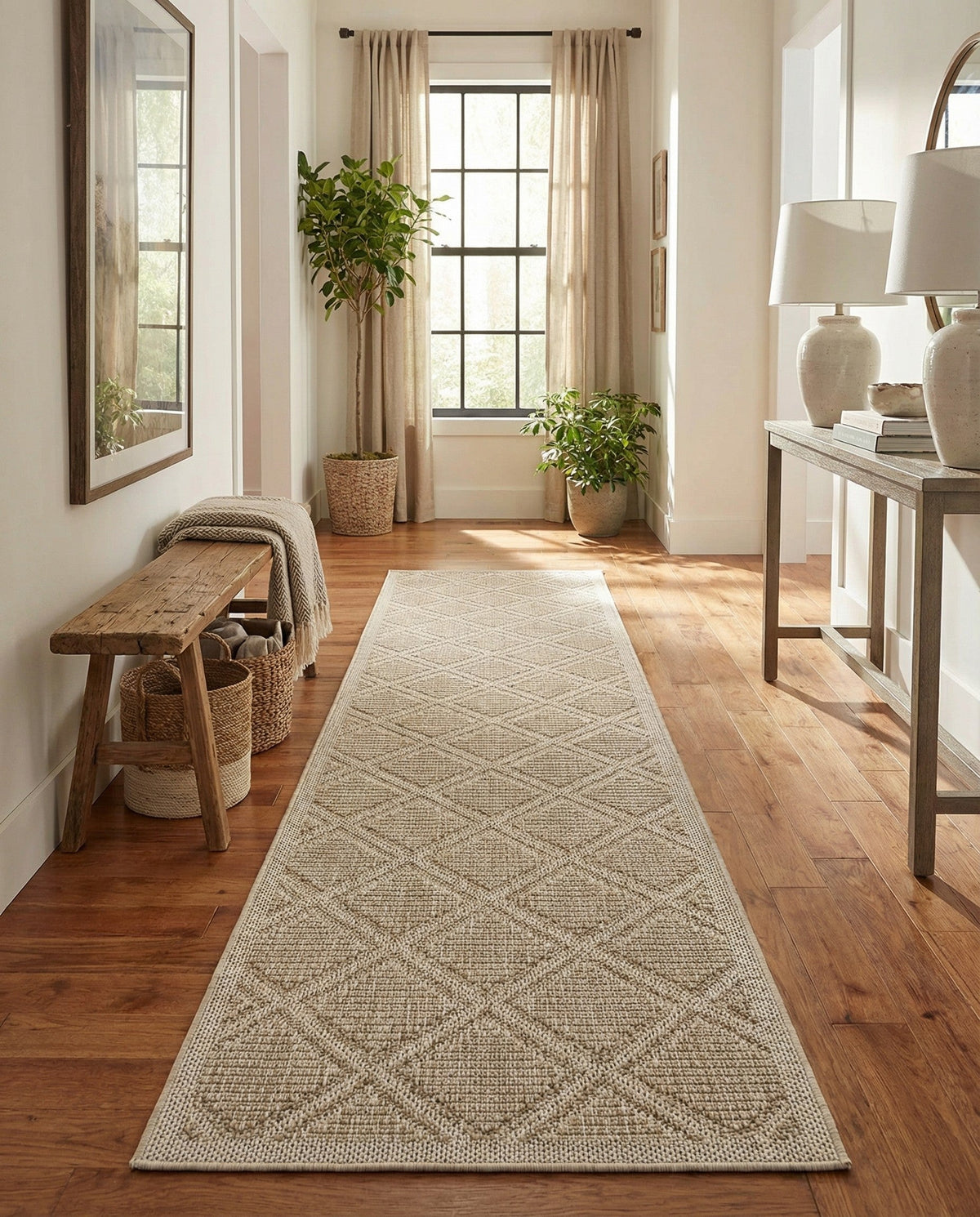 Savannah Pergola Collection Area Rug -  Eden Runner Khaki  lifestyle 168