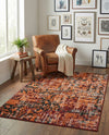 Geneva Terrace Collection Area Rug -  Morges Rectangle Rust Red  lifestyle 28