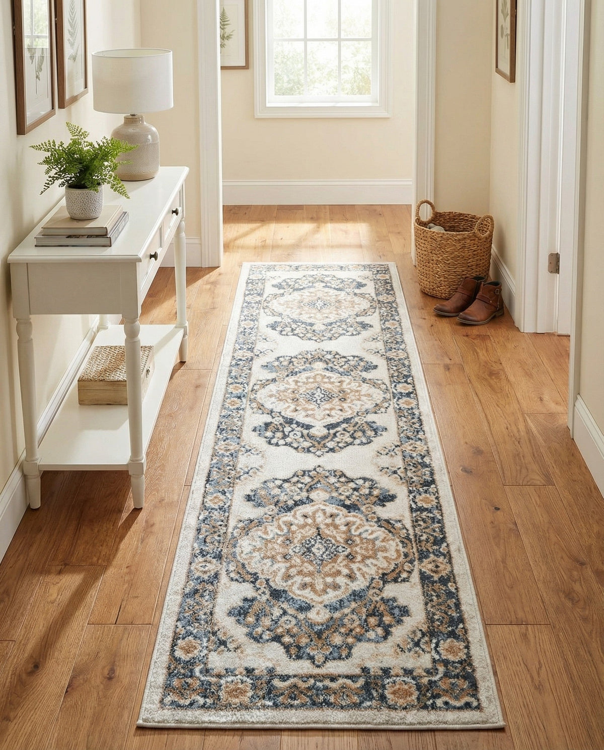 Cambridge Classics Collection Area Rug -  Magdalene (Cream) Runner Cream  lifestyle 87