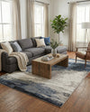 Copenhagen Edge Collection Area Rug - Nyhavn Rectangle Blue  lifestyle 63