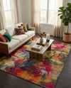 Urban Terrace Collection Area Rug -  Atrium Rectangle Multi  lifestyle 55