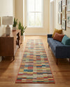 Coastal Terrace Collection Area Rug -  Harbor Runner Multi  lifestyle 50