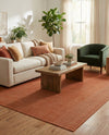Soho Elegance Collection Area Rug - Chelsea (Salmon) Rectangle Salmon  lifestyle 6