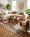 Savannah Threads Collection Area Rug -  Taklamakan Rectangle Multi  lifestyle 14