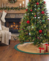 Holiday Hearth Rugs Collection Area Rug - Yuletide Round Green and Natural  lifestyle 40