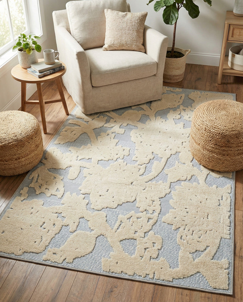 Bahama Breeze Outdoor Collection Area Rug -  Eleuthera Rectangle Gray  lifestyle 20