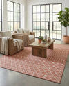 Savannah Pergola Collection Area Rug -  Pergola (Rust Red) Rectangle Rust Red  lifestyle 16