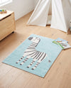Wonder Tykes Collection Area Rug -  Vibrant Rectangle Teal  lifestyle 11