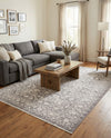 Rustic Charm Revival Collection Area Rug - Farmstead Rectangle Light Gray  lifestyle 44