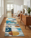 Urban Terrace Collection Area Rug -  Loggia Runner Multi  lifestyle 75
