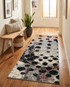 Urban Terrace Collection Area Rug -  Piazza Runner White and Black  lifestyle 77
