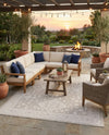 Tribal Terrace Treasures Collection Area Rug -  Incan Isle (Light Gray) Rectangle Light Gray  lifestyle 32