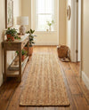 Woven Seaside Elegance Collection Area Rug - Coastline Runner Natural  lifestyle 50