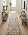Lattice Gardens Collection Area Rug -  Bloomfield (Beige and Light Brown) Runner Beige and Light Brown  lifestyle 72