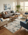 Gobi Sands Collection Area Rug -  Shapotou Rectangle Beige  lifestyle 3