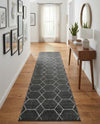 Trellis Mosaic Collection Area Rug - Arborville (Dark Gray) Runner Dark Gray  lifestyle 65