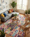 Urban Terrace Collection Area Rug -  Boardwalk Rectangle Multi  lifestyle 19