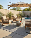 Jill Zarin Sedona Oasis Outdoor Collection Area Rug - Coconino (Silver Stars) Rectangle Silver Stars  lifestyle 11