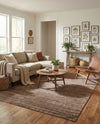 Bloomsbury Elegance Collection Area Rug -  Kensington (Brown) Rectangle Brown  lifestyle 8